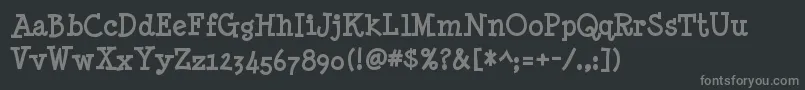 Minyanouvelle ffy Font – Gray Fonts on Black Background