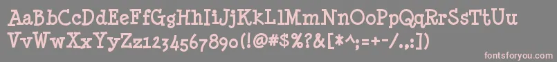 Minyanouvelle ffy Font – Pink Fonts on Gray Background