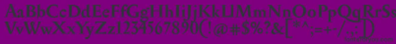 SerapionBold Font – Black Fonts on Purple Background