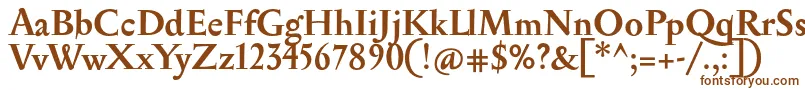 SerapionBold-fontti – ruskeat fontit