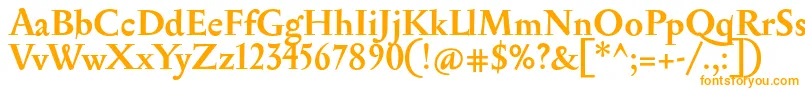 SerapionBold-Schriftart – Orangefarbene Schriften