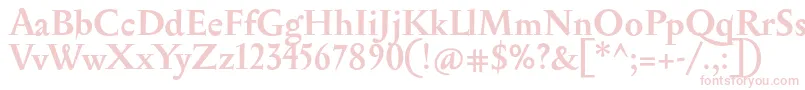 Шрифт SerapionBold – розовые шрифты на белом фоне