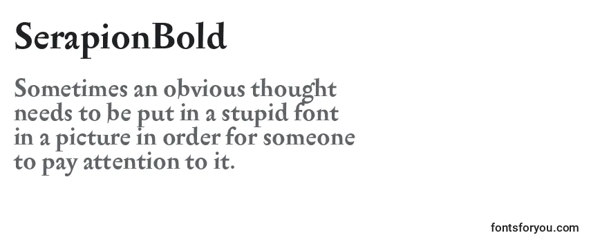 Review of the SerapionBold Font