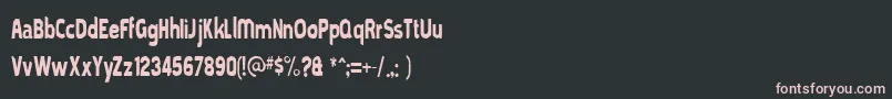 フォントMoldpapa – 黒い背景にピンクのフォント