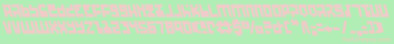 UfoHunterLeftalic Font – Pink Fonts on Green Background