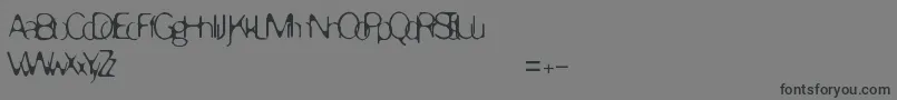 Enervate Font – Black Fonts on Gray Background