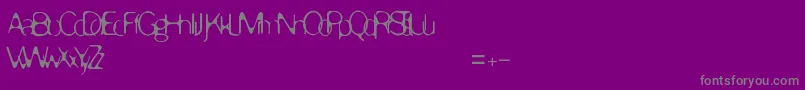 Enervate Font – Gray Fonts on Purple Background