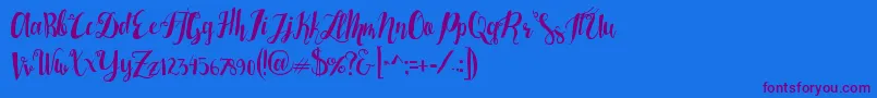 Lisätietoja Lasermetal-fontista Lasermetal-fontti – violetit fontit sinisellä taustalla