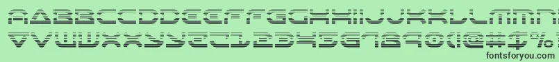 Oberondeuxgrad Font – Black Fonts on Green Background