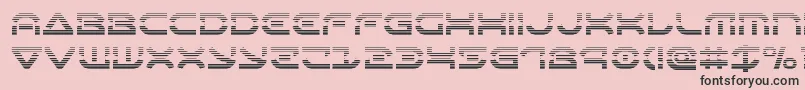 Oberondeuxgrad Font – Black Fonts on Pink Background