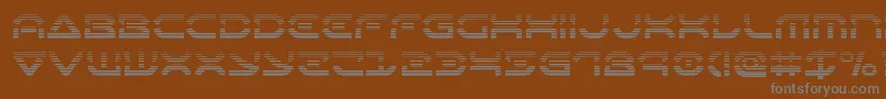 Oberondeuxgrad Font – Gray Fonts on Brown Background