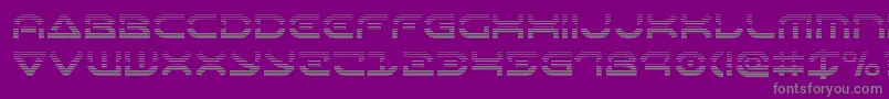 Oberondeuxgrad Font – Gray Fonts on Purple Background