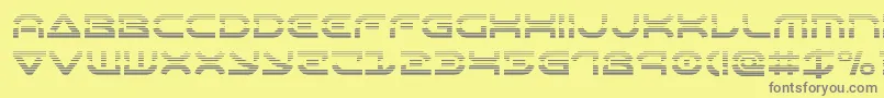 Шрифт Oberondeuxgrad – серые шрифты на жёлтом фоне