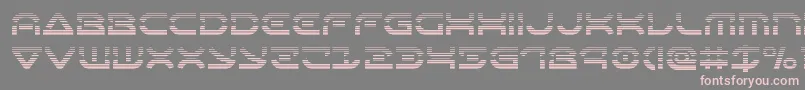 Oberondeuxgrad-Schriftart – Rosa Schriften auf grauem Hintergrund