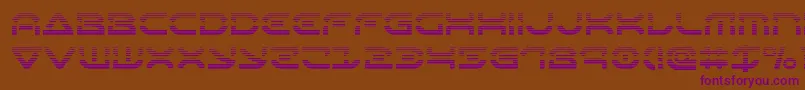 Oberondeuxgrad Font – Purple Fonts on Brown Background