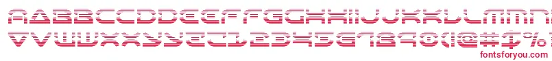 Oberondeuxgrad Font – Red Fonts on White Background
