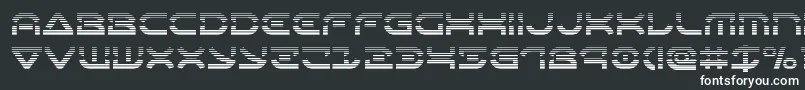 Шрифт Oberondeuxgrad – белые шрифты на чёрном фоне
