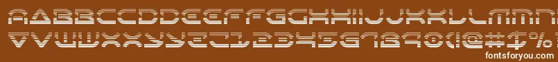 Oberondeuxgrad Font – White Fonts on Brown Background