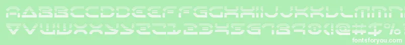 Oberondeuxgrad Font – White Fonts on Green Background