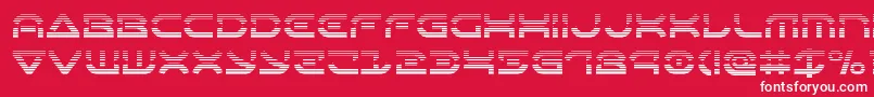 Oberondeuxgrad Font – White Fonts on Red Background