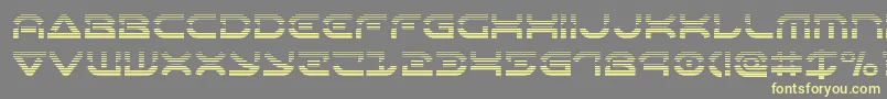Oberondeuxgrad Font – Yellow Fonts on Gray Background