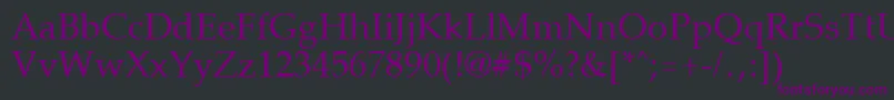 PalisadeRegular Font – Purple Fonts on Black Background