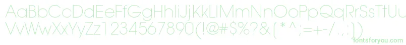TrendexLightSsiExtraLight Font – Green Fonts