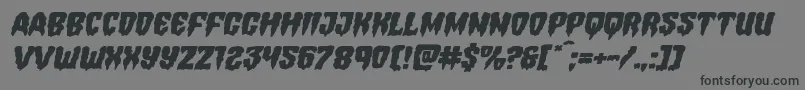 Hemogoblinexpandital Font – Black Fonts on Gray Background