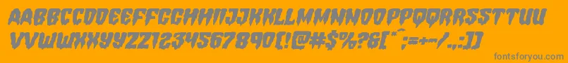Police Hemogoblinexpandital – polices grises sur fond orange