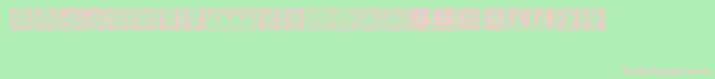 Tierkreis4 Font – Pink Fonts on Green Background