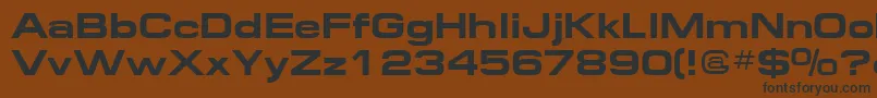 Шрифт Federation2 – чёрные шрифты на коричневом фоне