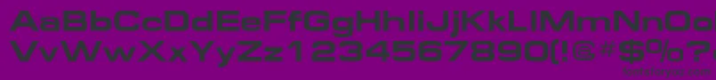 Federation2 Font – Black Fonts on Purple Background