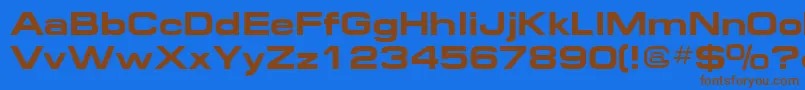 Saiba mais sobre a fonte Federation2 Fonte Federation2 – fontes marrons em um fundo azul