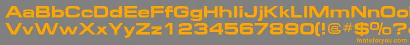 Federation2-Schriftart – Orangefarbene Schriften auf grauem Hintergrund