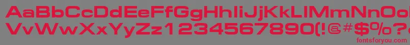 Federation2 Font – Red Fonts on Gray Background