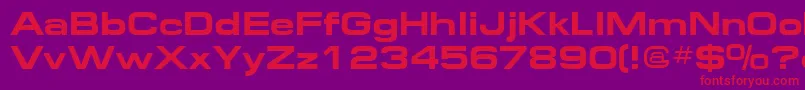 Federation2 Font – Red Fonts on Purple Background