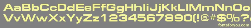 Federation2 Font – Yellow Fonts on Gray Background