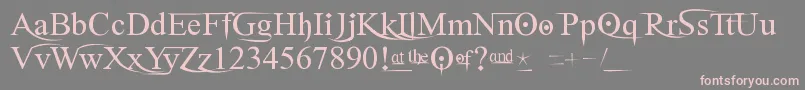 GhostTheory2 Font – Pink Fonts on Gray Background