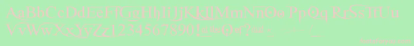GhostTheory2 Font – Pink Fonts on Green Background