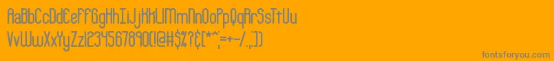Bobcaygr Font – Gray Fonts on Orange Background