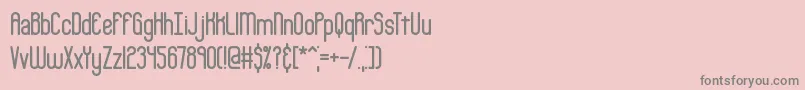 Bobcaygr Font – Gray Fonts on Pink Background