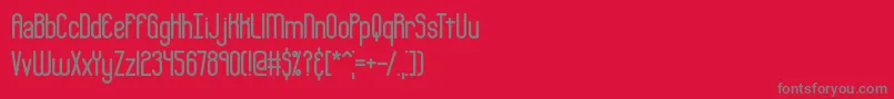 Bobcaygr Font – Gray Fonts on Red Background