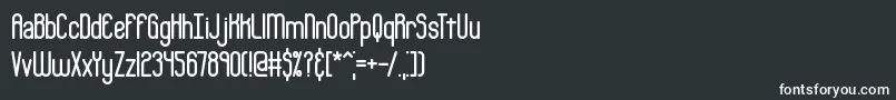 Bobcaygr Font – White Fonts on Black Background