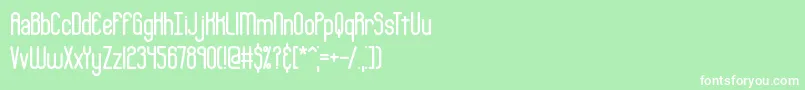 Bobcaygr Font – White Fonts on Green Background