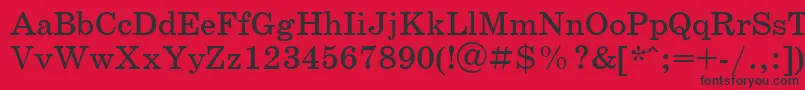 フォントScb1 – 赤い背景に黒い文字