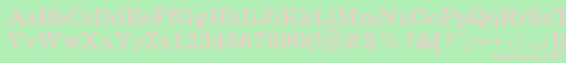 Scb1 Font – Pink Fonts on Green Background