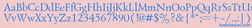 More about LazurskyPlain.001.001 Font LazurskyPlain.001.001 Font – Blue Fonts on Pink Background
