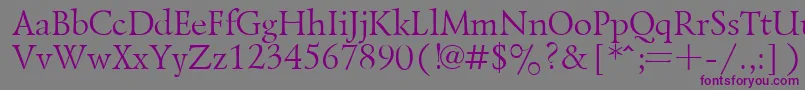 LazurskyPlain.001.001-Schriftart – Violette Schriften auf grauem Hintergrund