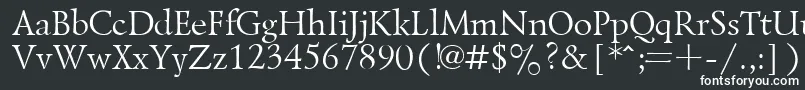 Шрифт LazurskyPlain.001.001 – белые шрифты на чёрном фоне