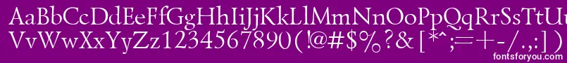 LazurskyPlain.001.001 Font – White Fonts on Purple Background